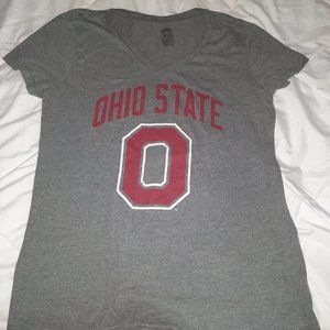 Nationa Collegian v-neck Ohio State t-shirt gray